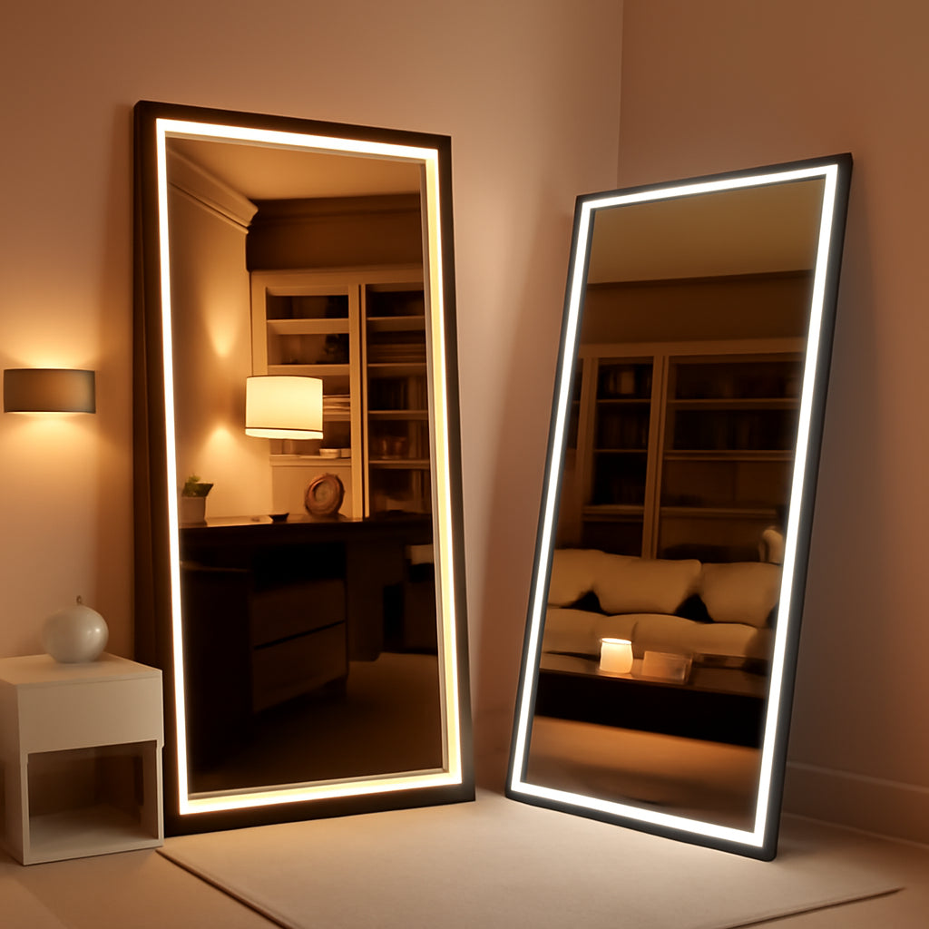 Illuminated Floor Length Mirror 71x32 Inch Dimmable