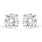 14K Gold 1/2 Cttw Lab Grown Diamond Solitaire Stud Earrings-4