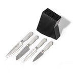 Eco-Cut 5-Piece Knife Block Set, Grey-1