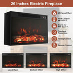 Rustic Fireplace TV Stand 65 Inch with Barn Doors Grey Wash