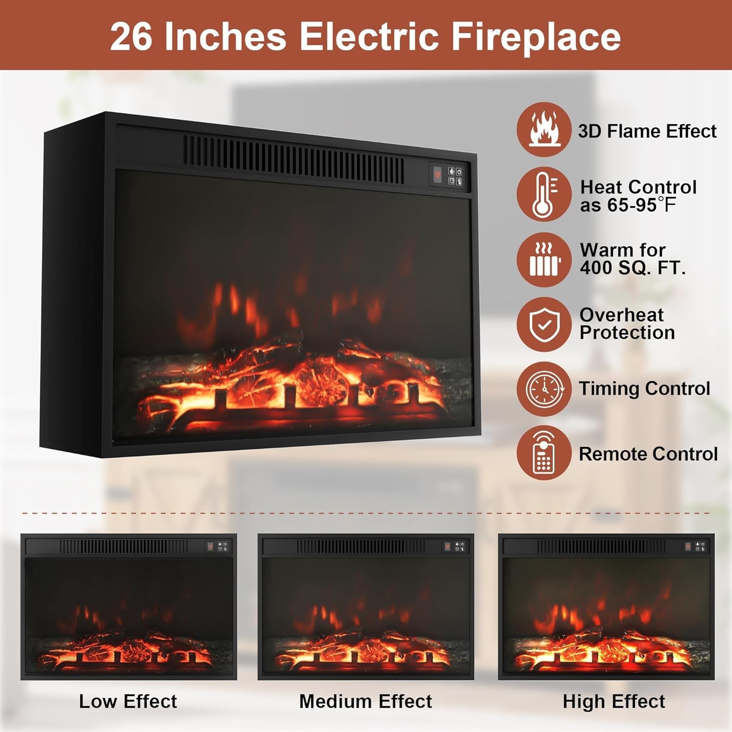 Rustic Fireplace TV Stand 65 Inch with Barn Doors Grey Wash