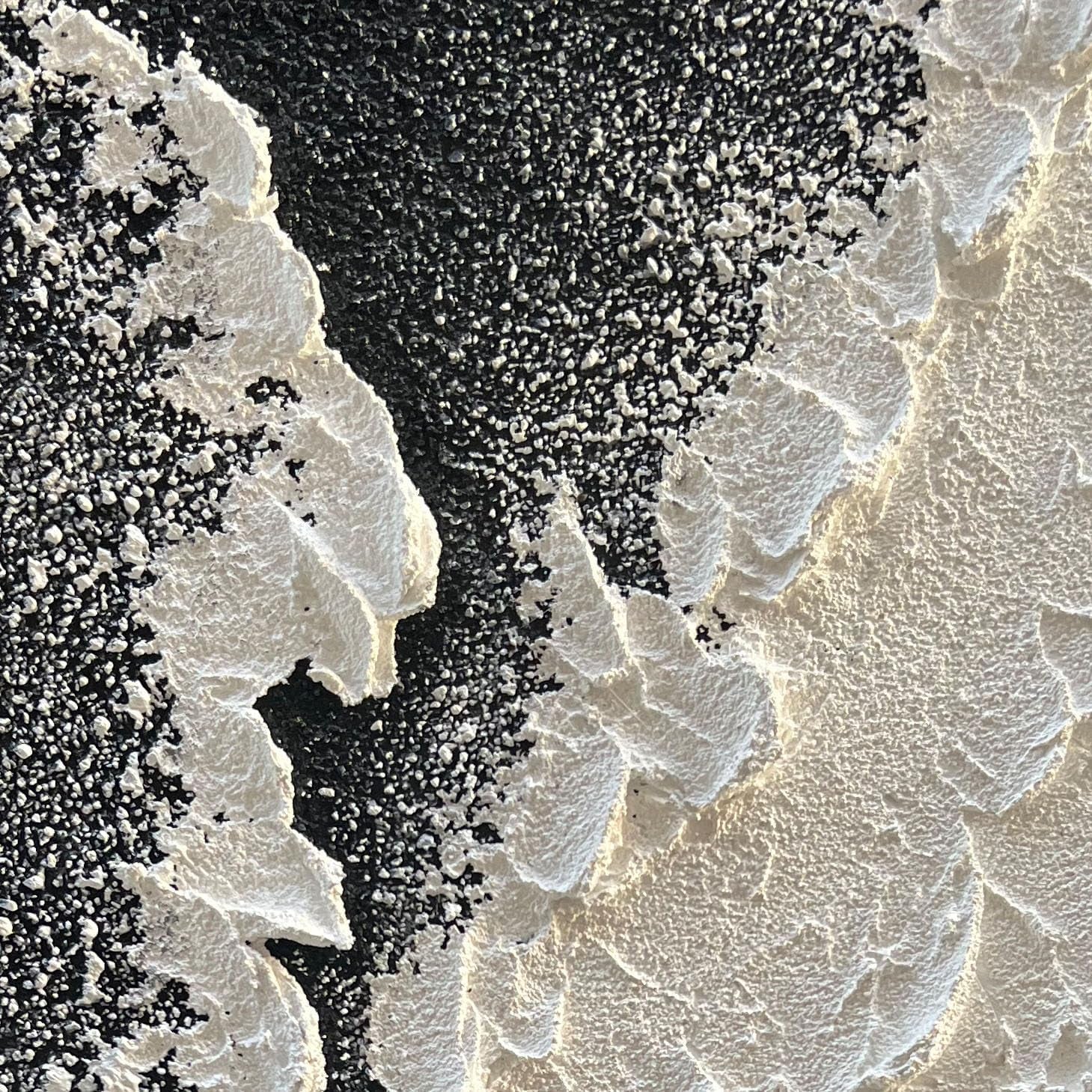 Black White Oil Painting On Canvas 24x36 Inches Wide-1