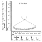 .925 Sterling Silver 1/4 Cttw Diamond 4”-10” Adjustable Bolo Alternating Square and Rectangle Bolo Bracelet (I-J Color, I3 Clarity)-4