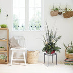 Set of 4 - Indoor Outdoor Black Metal Plant Stand