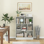 7-Section Freestanding Bookshelf for Kids Room Classroom Daycare Nursery-White