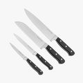 Superior 4 Piece Kitchen Knife set - Black-0