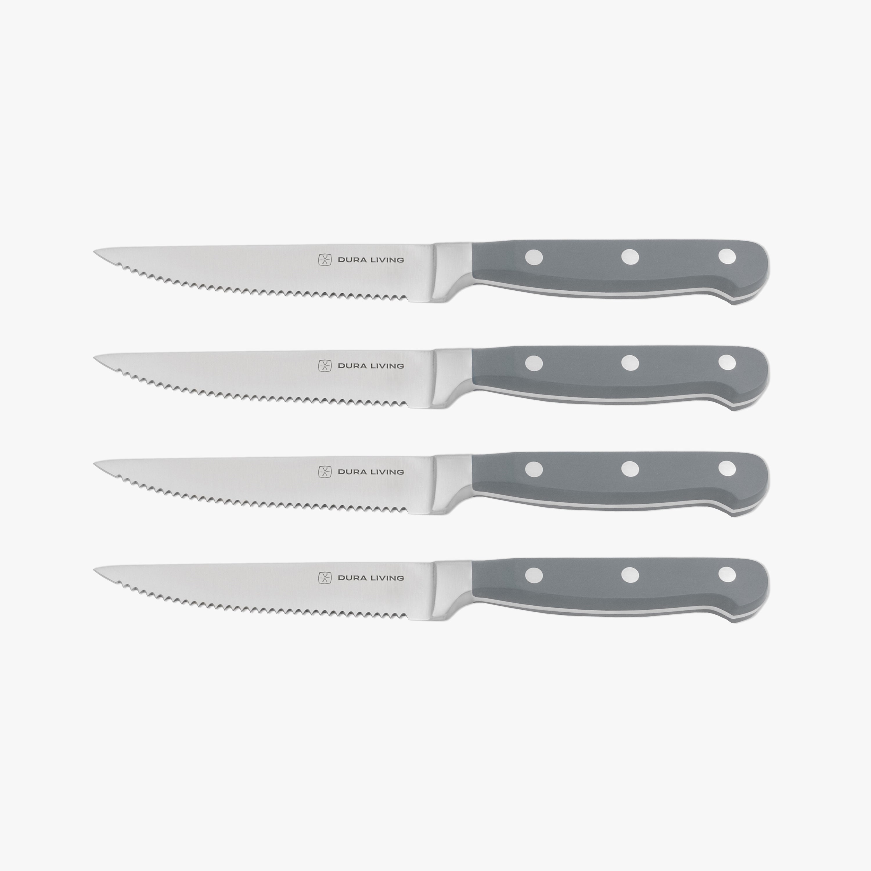 Superior Set of 4 Steak Knives - Gray-0