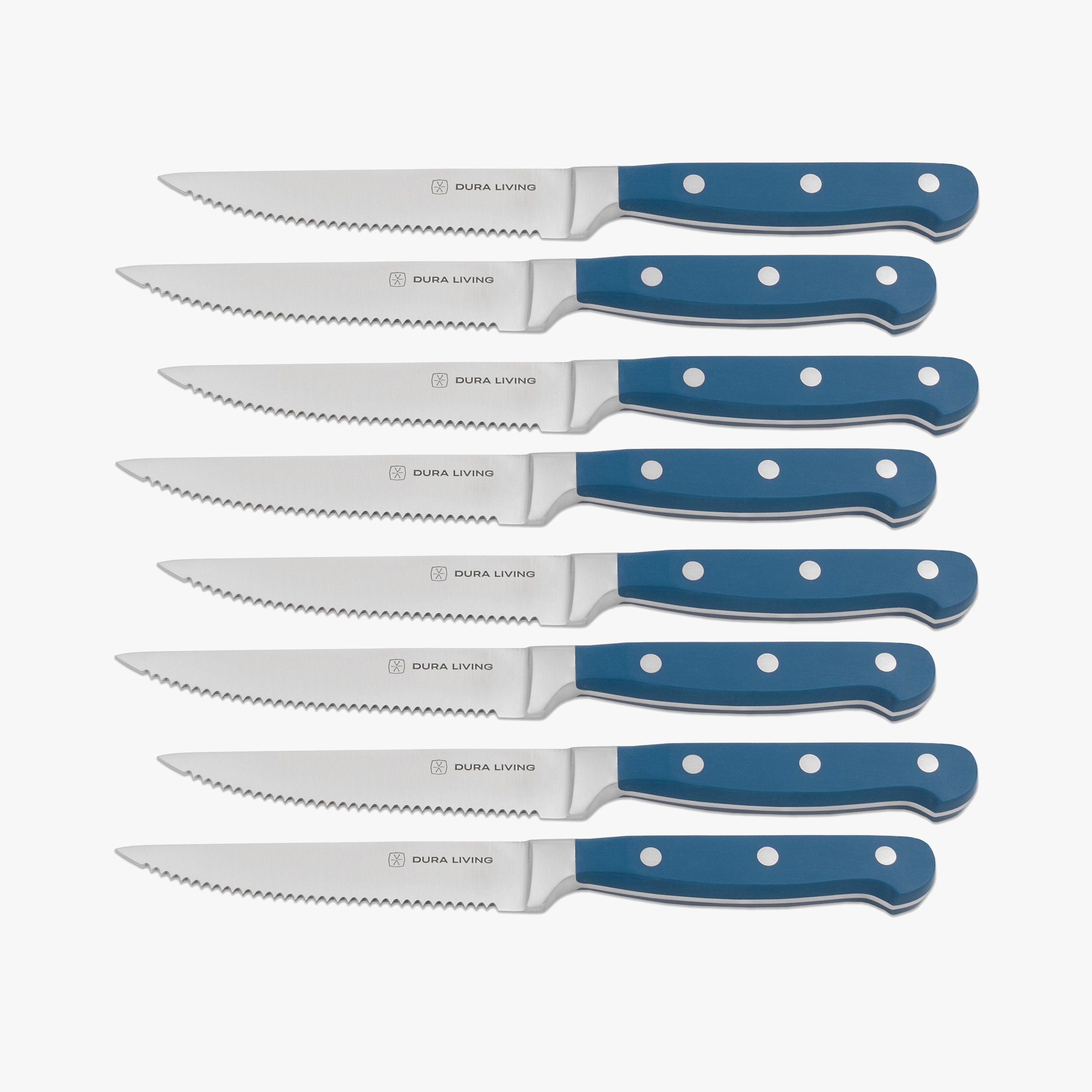 Superior Set of 8 Steak Knives - Royal Blue-0