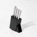 Eco-Cut 5-Piece Knife Block Set, Grey-0