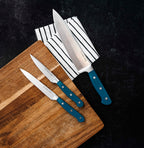 Superior 3-Piece Kitchen Knife Set- Royal Blue-1