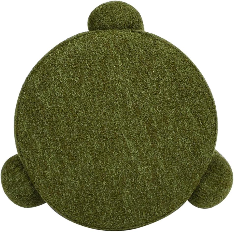 Hugo Twenty Point FiveInch Rounded Moss Green Ottoman