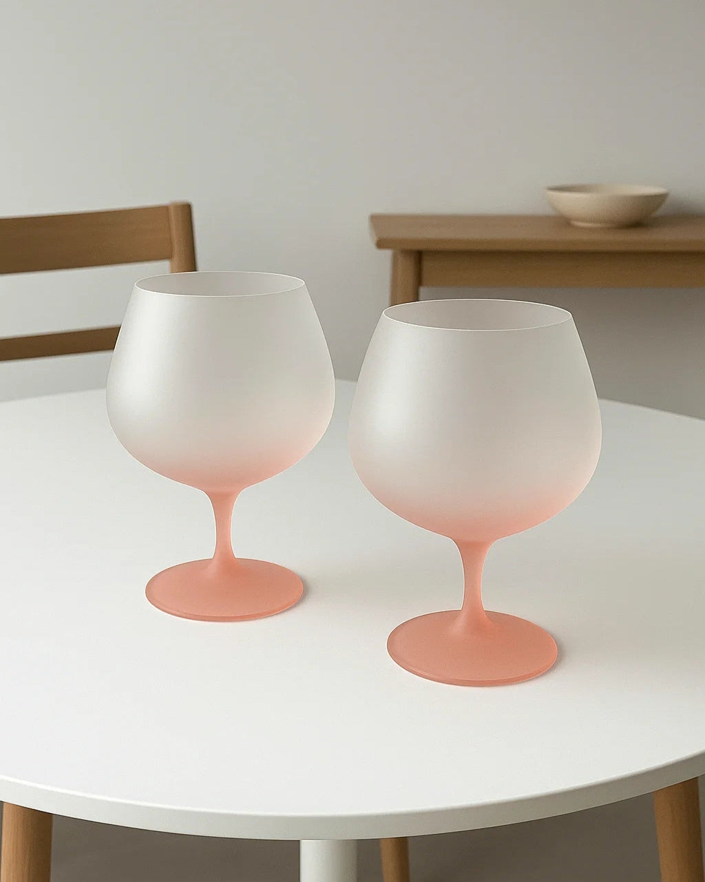 Matt Pink Wine Glass