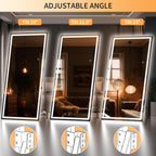 71-Inch Full-Length Floor Mirror LED-Illuminated Durable