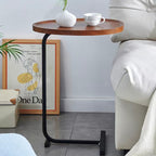 C-shaped Brown Side Table-4