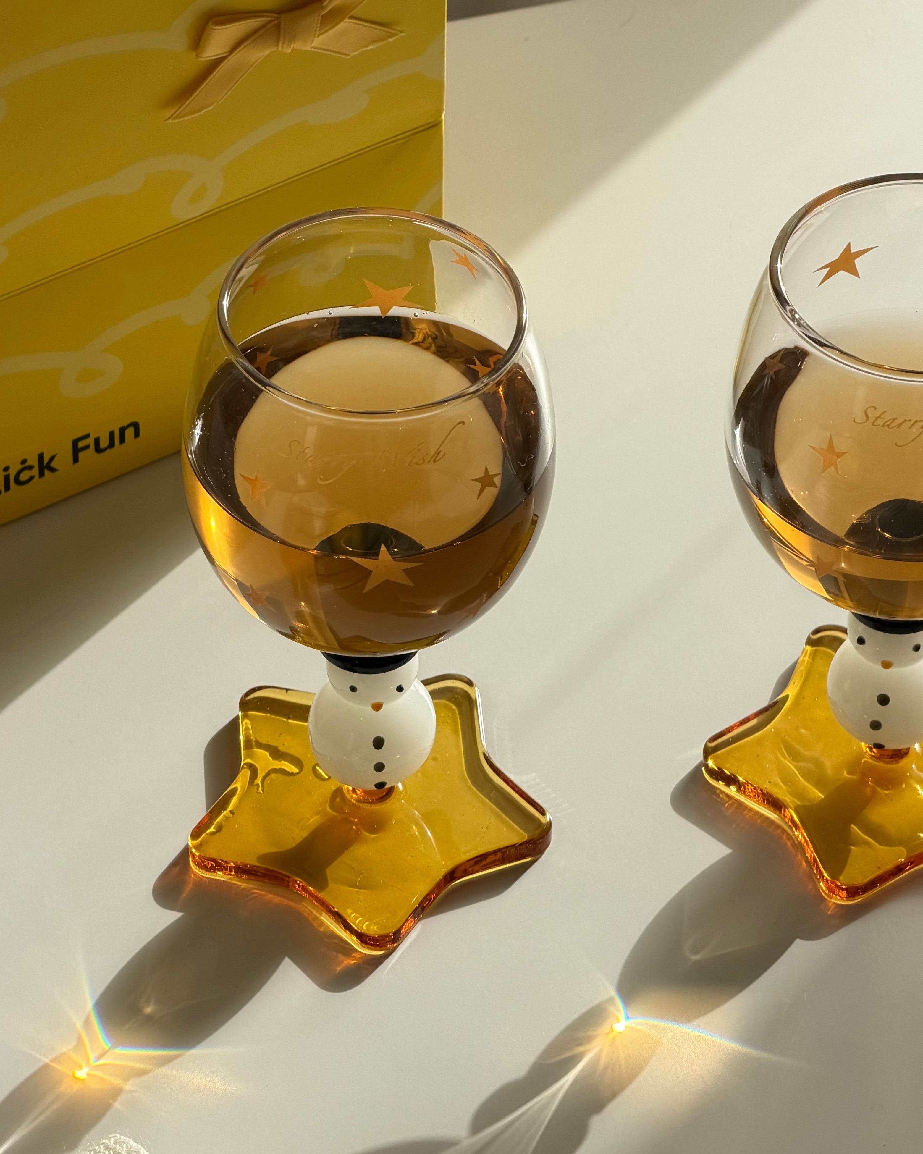 Snowman Wine Glass