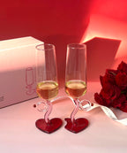 Heart Wine Glass Set
