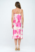 Cow Print Silky Satin Tank Top