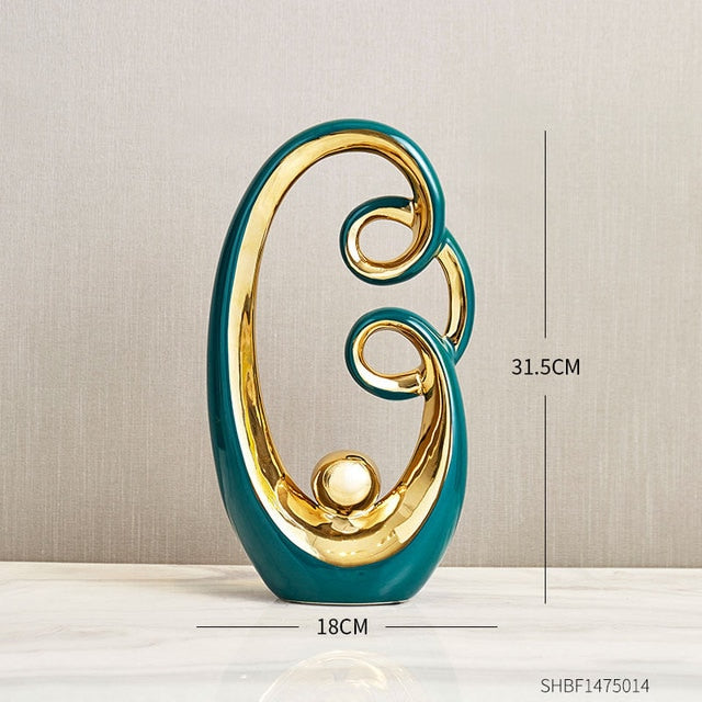 Abstract Sculpture Ceramic Statue Home Décor Figurines-14